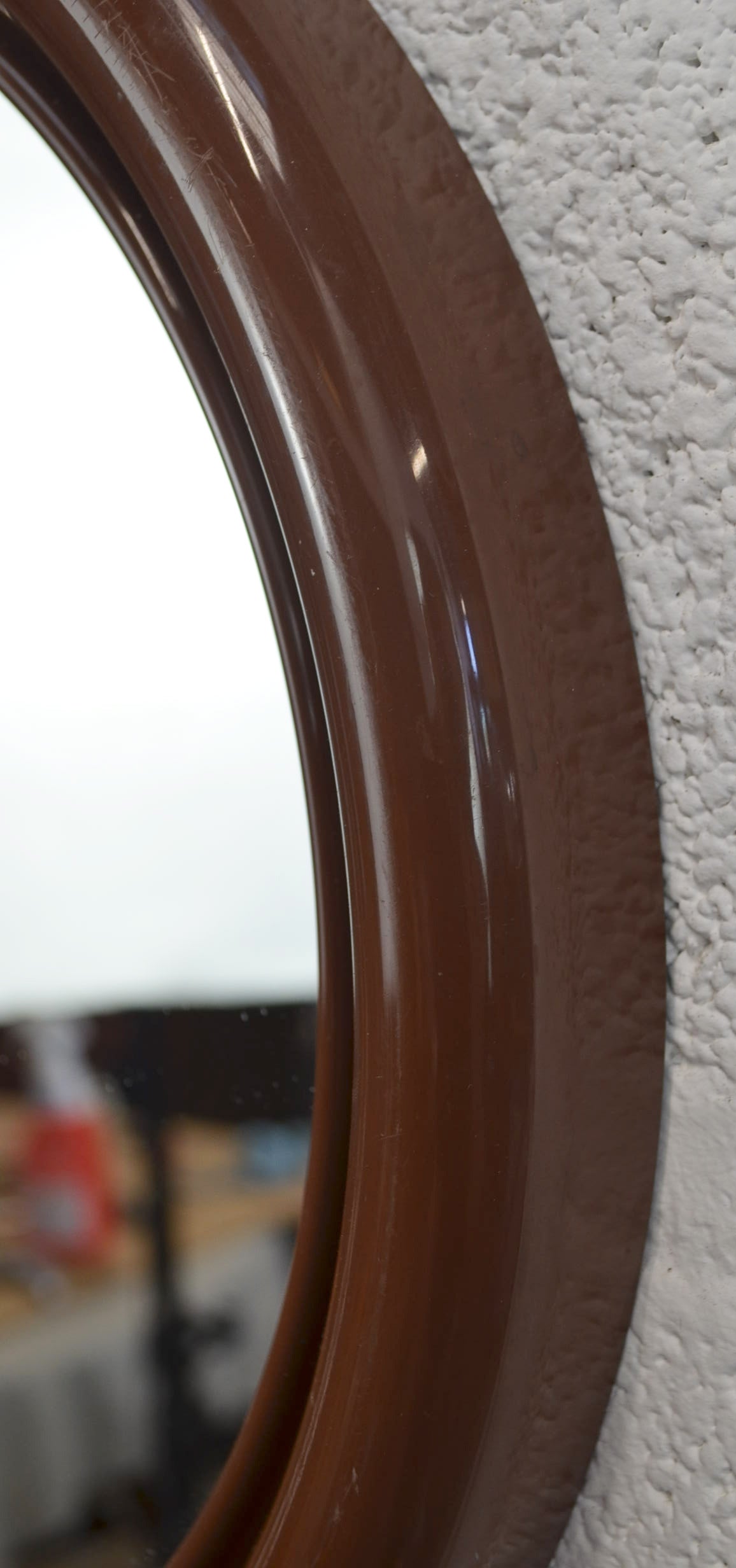 Vintage Circular Wall Mirror by Crayonne