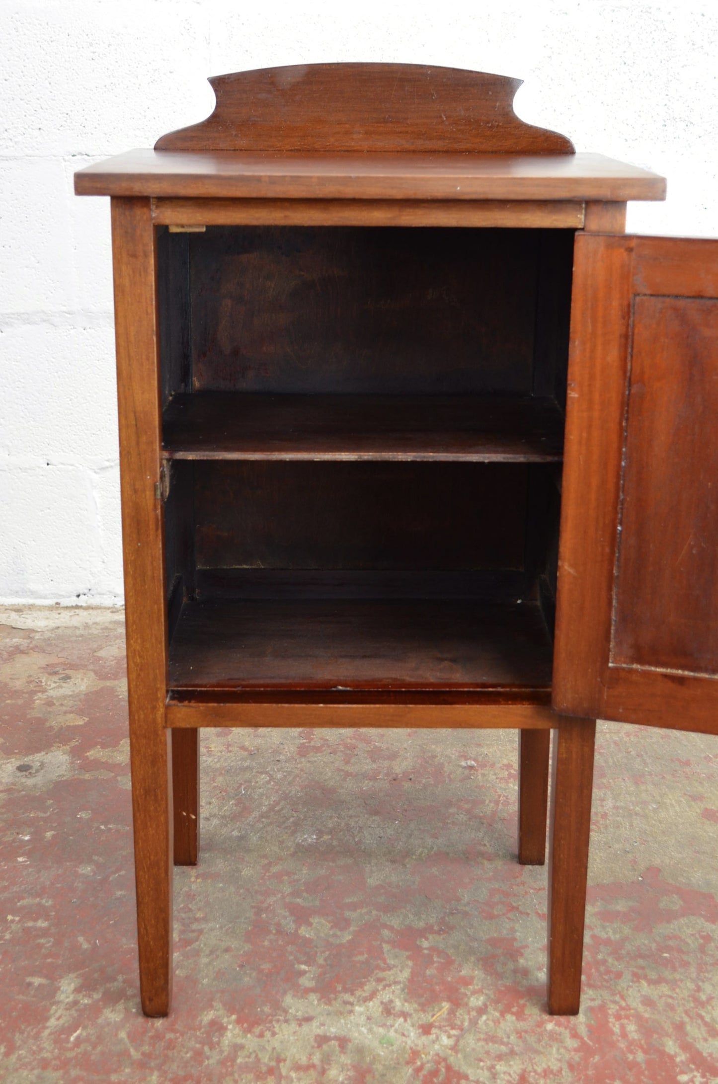 An Edwardian Mahogany Bedside Cabinet