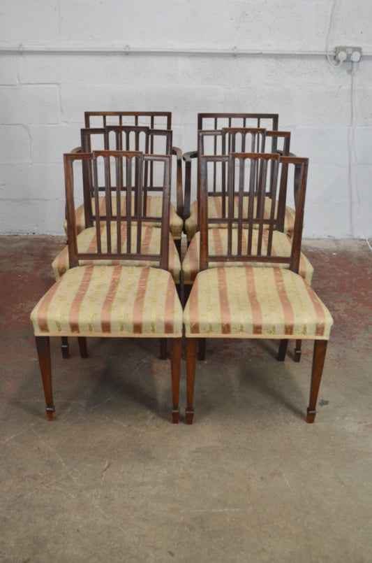 Six George III 19th Century Mahogany Dining Chairs