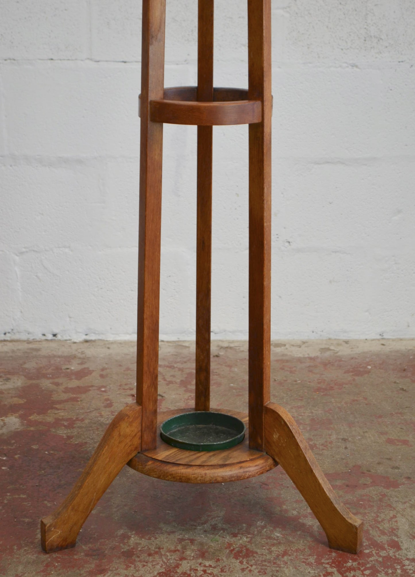 Edwardian Coat Stand With Umbrella Rack