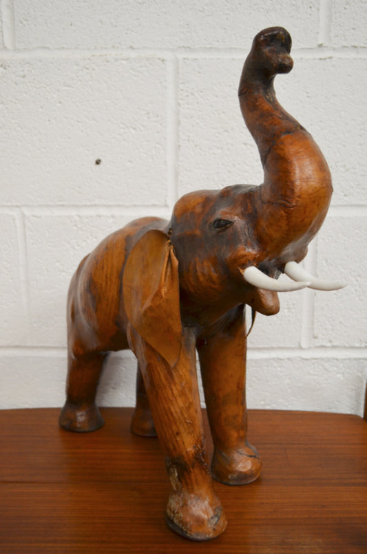 Vintage Leather Elephant