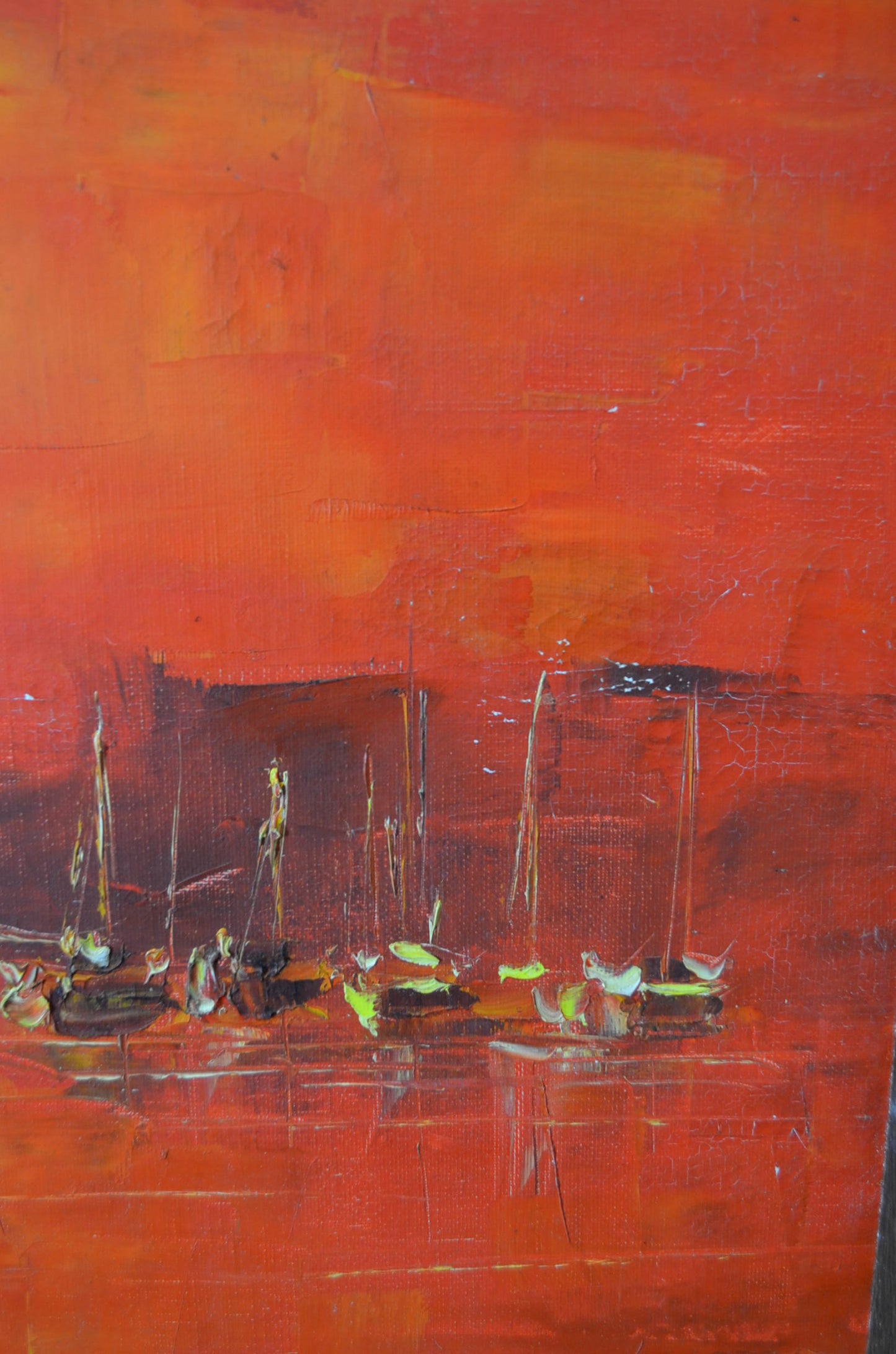 Vintage Seascape Oil On Board - Ricky Leung