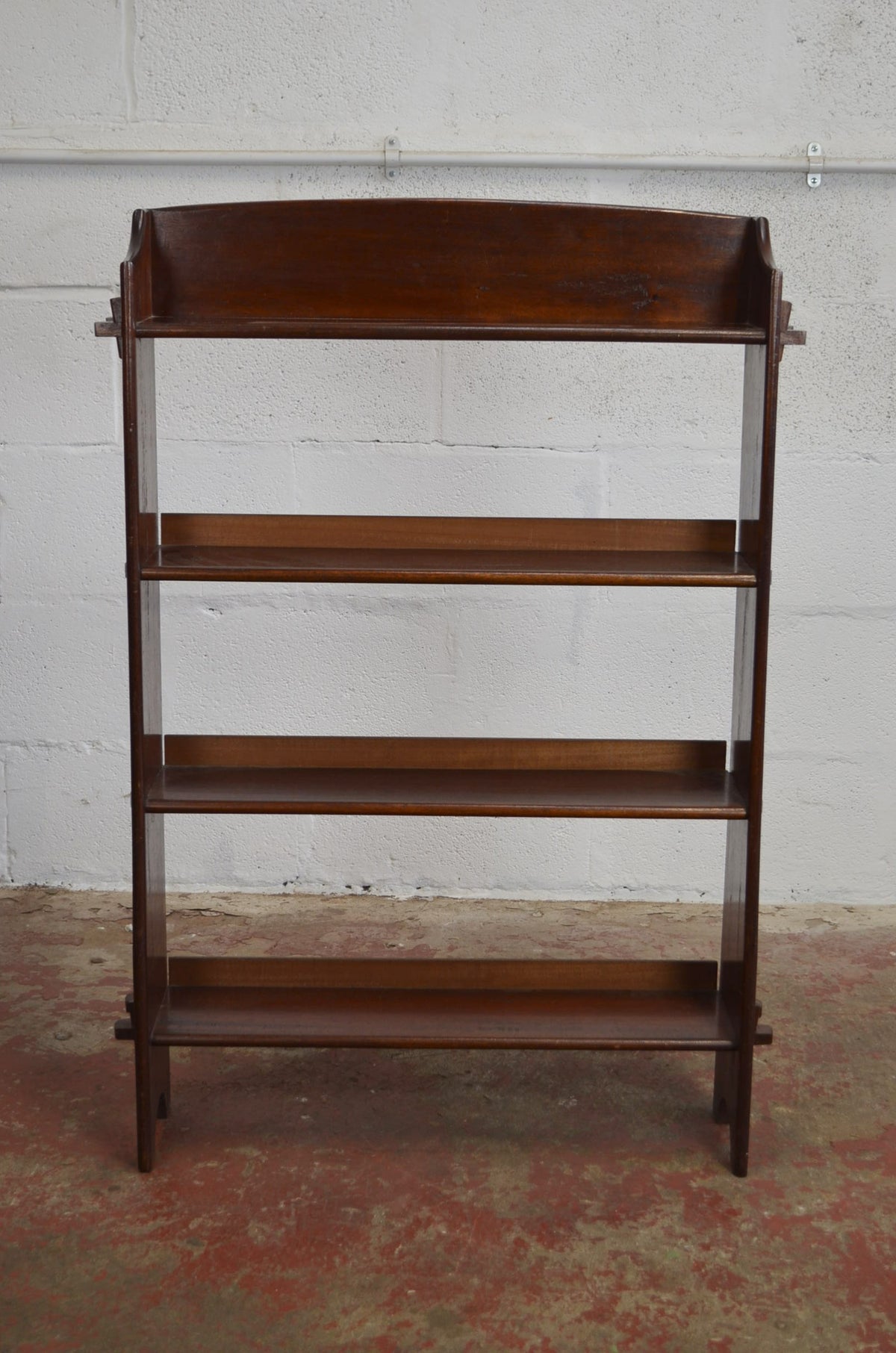 Arts & Crafts Inspired Mahogany Open Bookcase