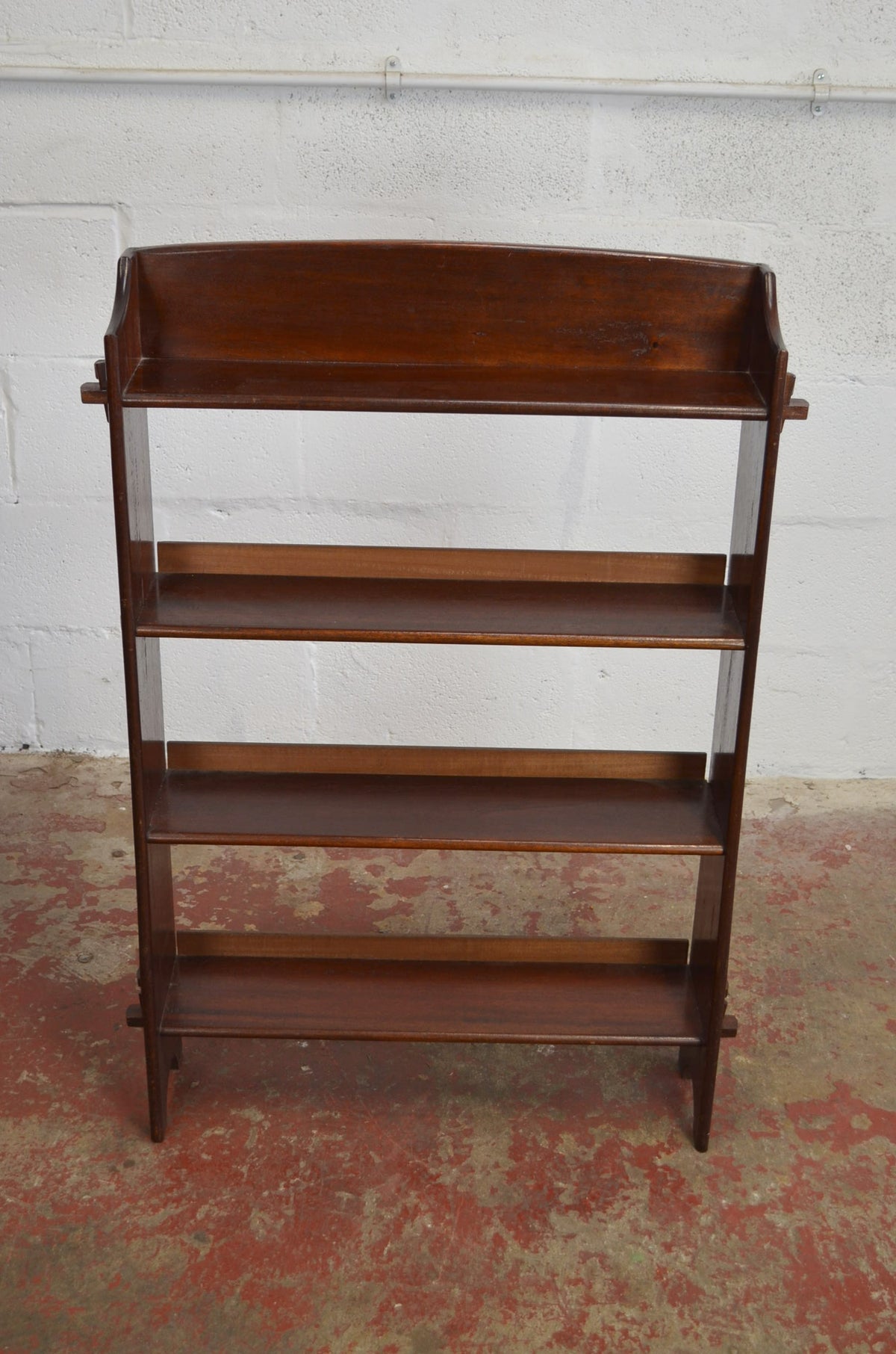 Arts & Crafts Inspired Mahogany Open Bookcase