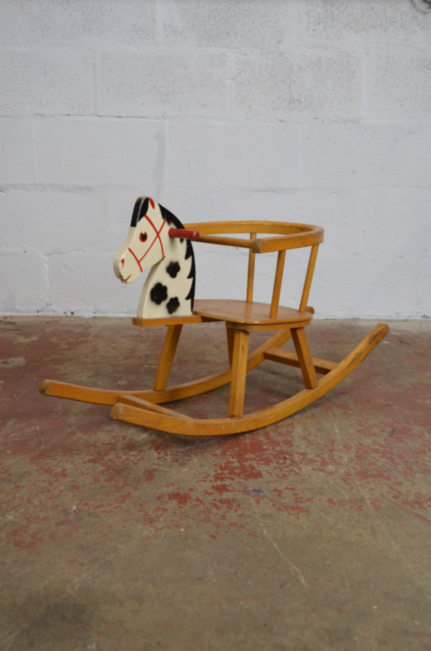 Vintage Mid Century Toddlers Rocking Horse