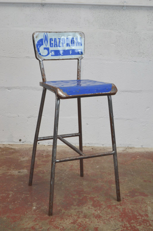 Vibrazioni Art Design ‘SECCO’ Bar Stool – Upcycled Industrial Masterpiece