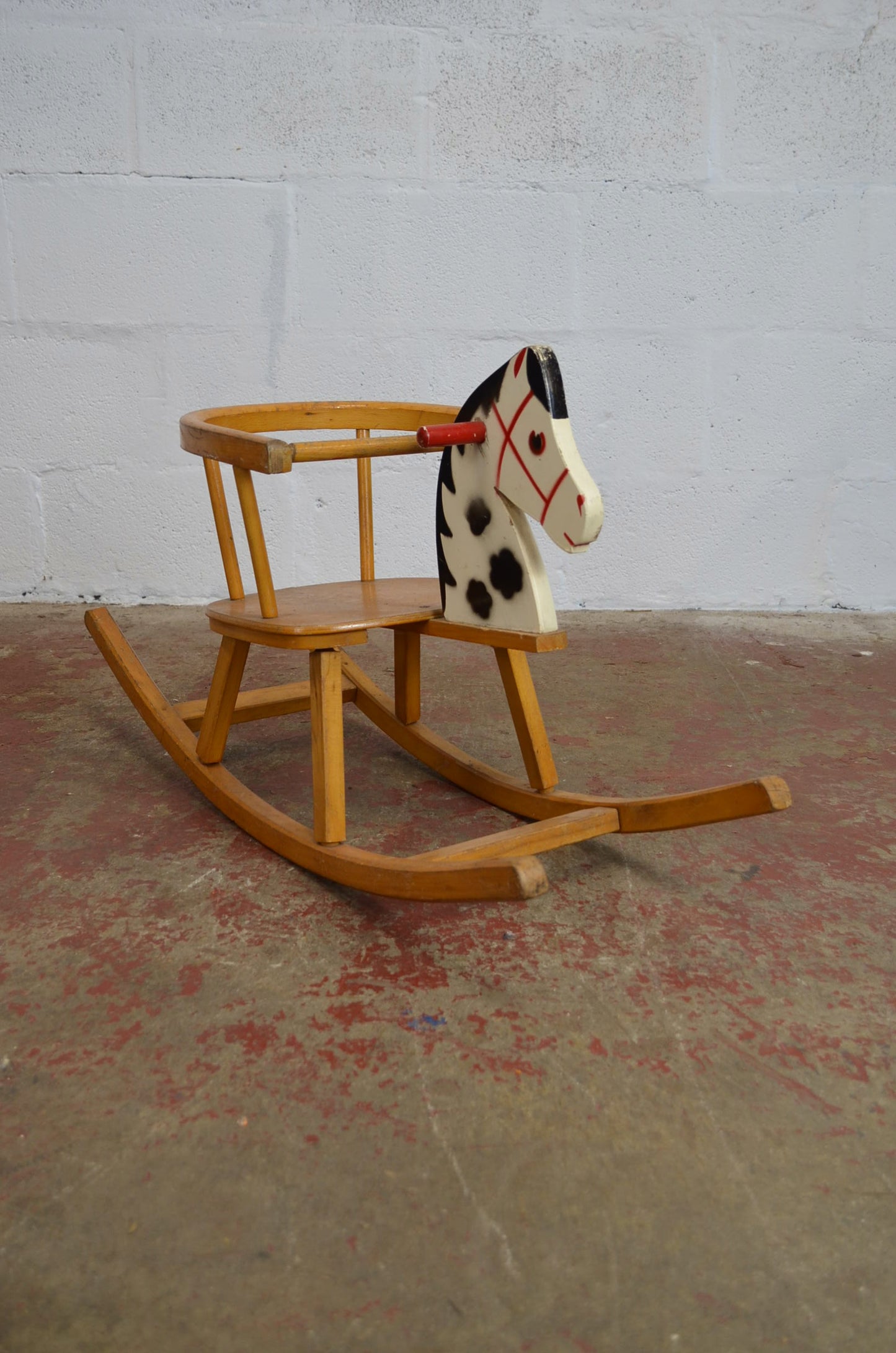 Vintage Mid Century Toddlers Rocking Horse