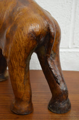 Vintage Leather Elephant