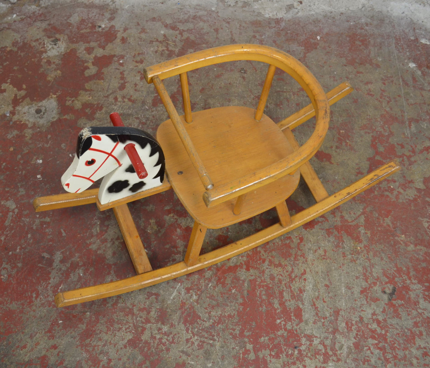 Vintage Mid Century Toddlers Rocking Horse