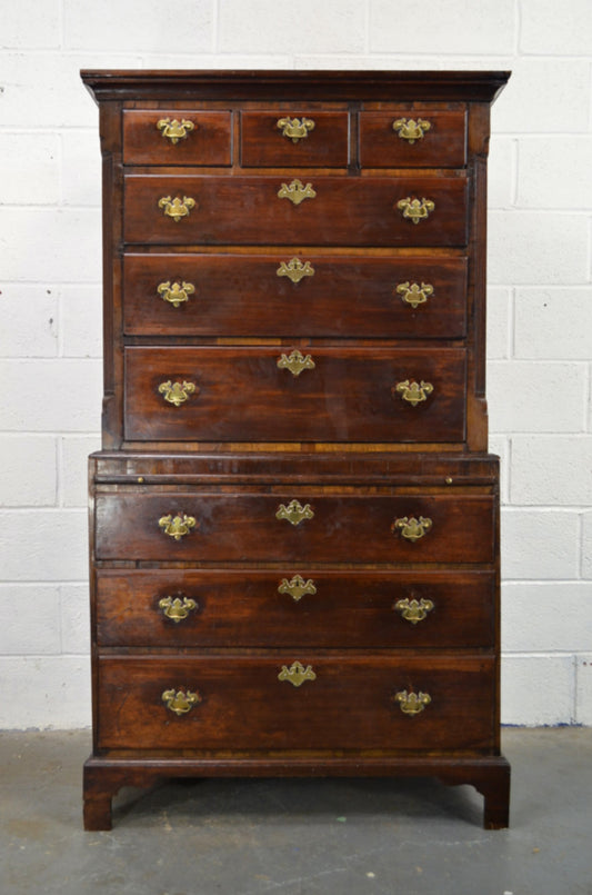 18th Century George III Mahogany Chest On Chest