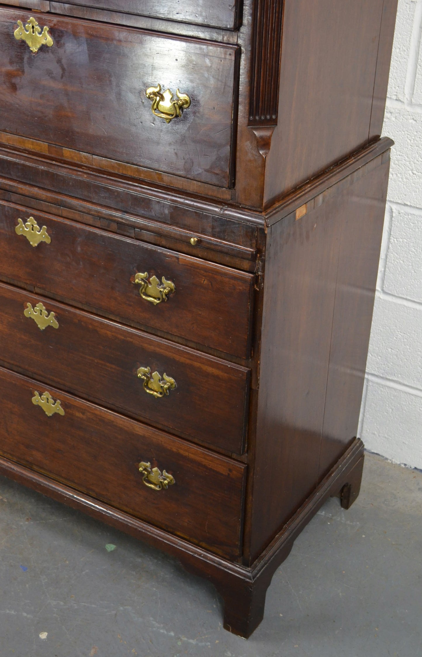 18th Century George III Mahogany Chest On Chest