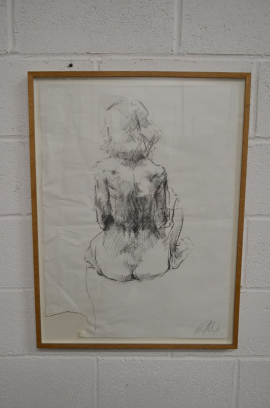 Retro Charcoal Drawing (reserved)