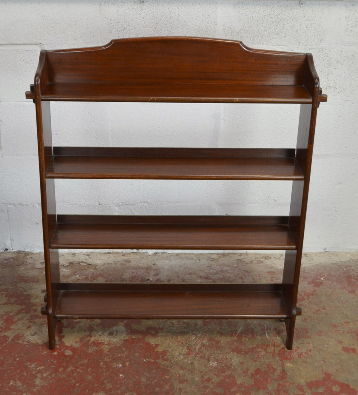 Arts & Crafts Inspired Mahogany Open Bookcase