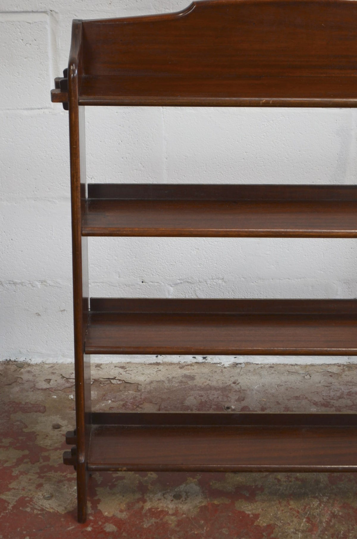 Arts & Crafts Inspired Mahogany Open Bookcase