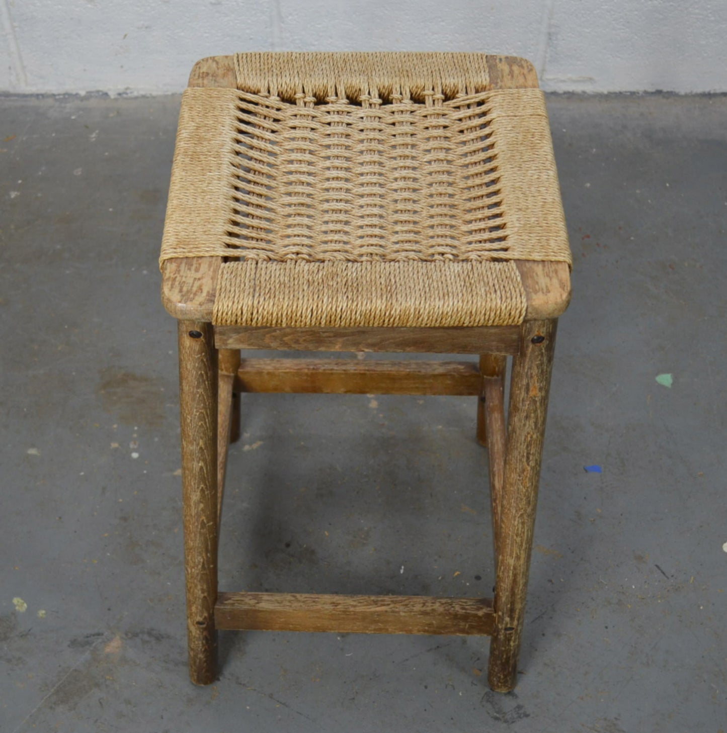 Vintage Mid Century Hans J Wegner Style Stool