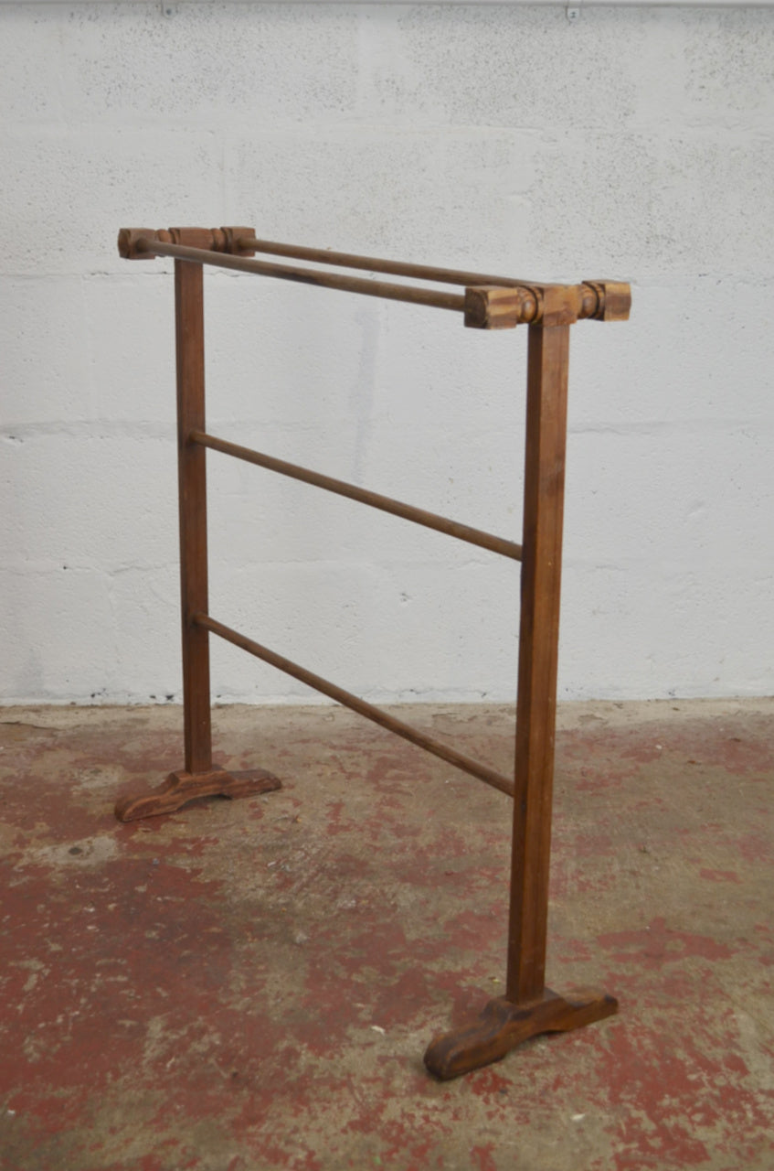 Antique Pine Towel / Clothes Stand Rail
