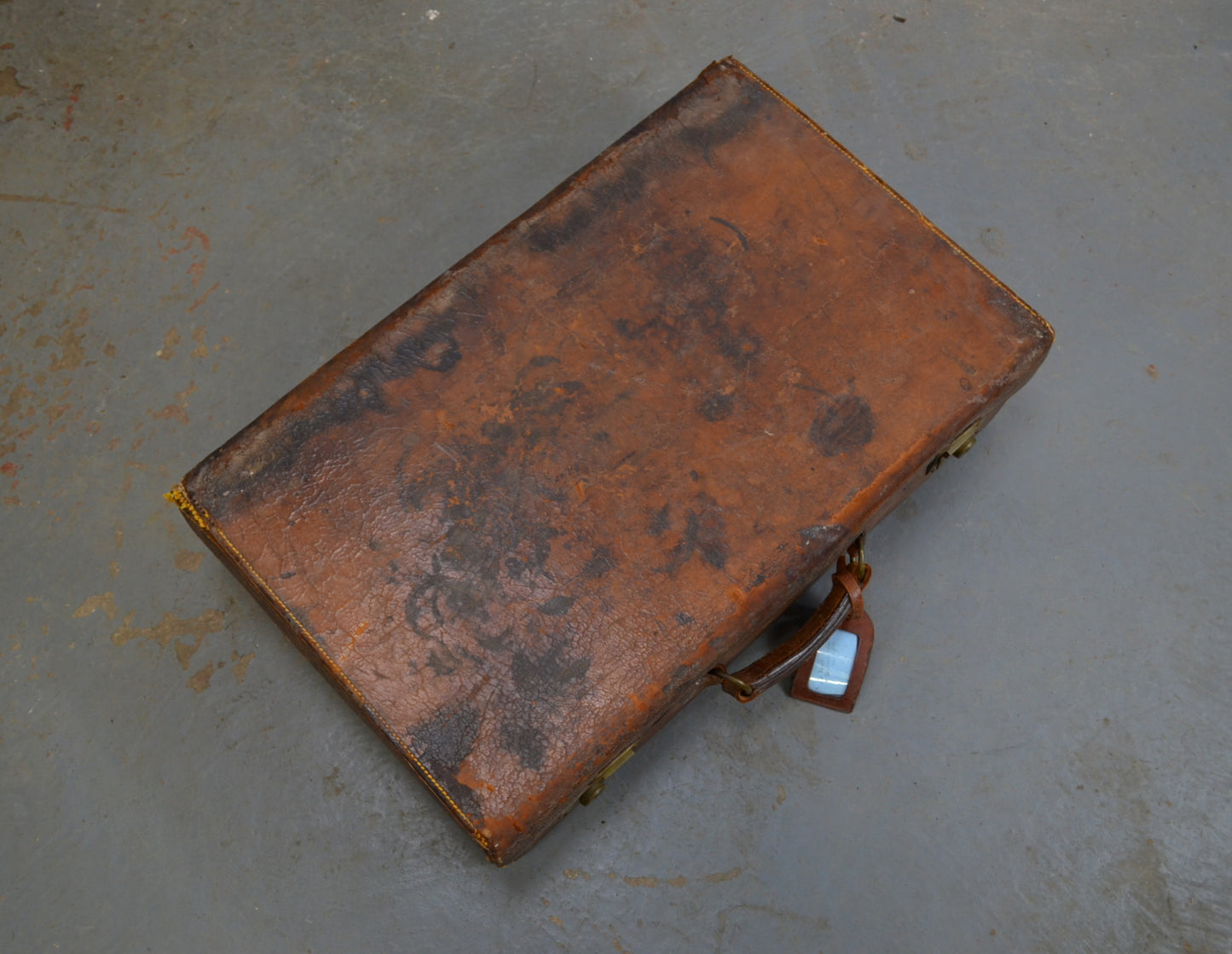 Vintage Leather Suitcase