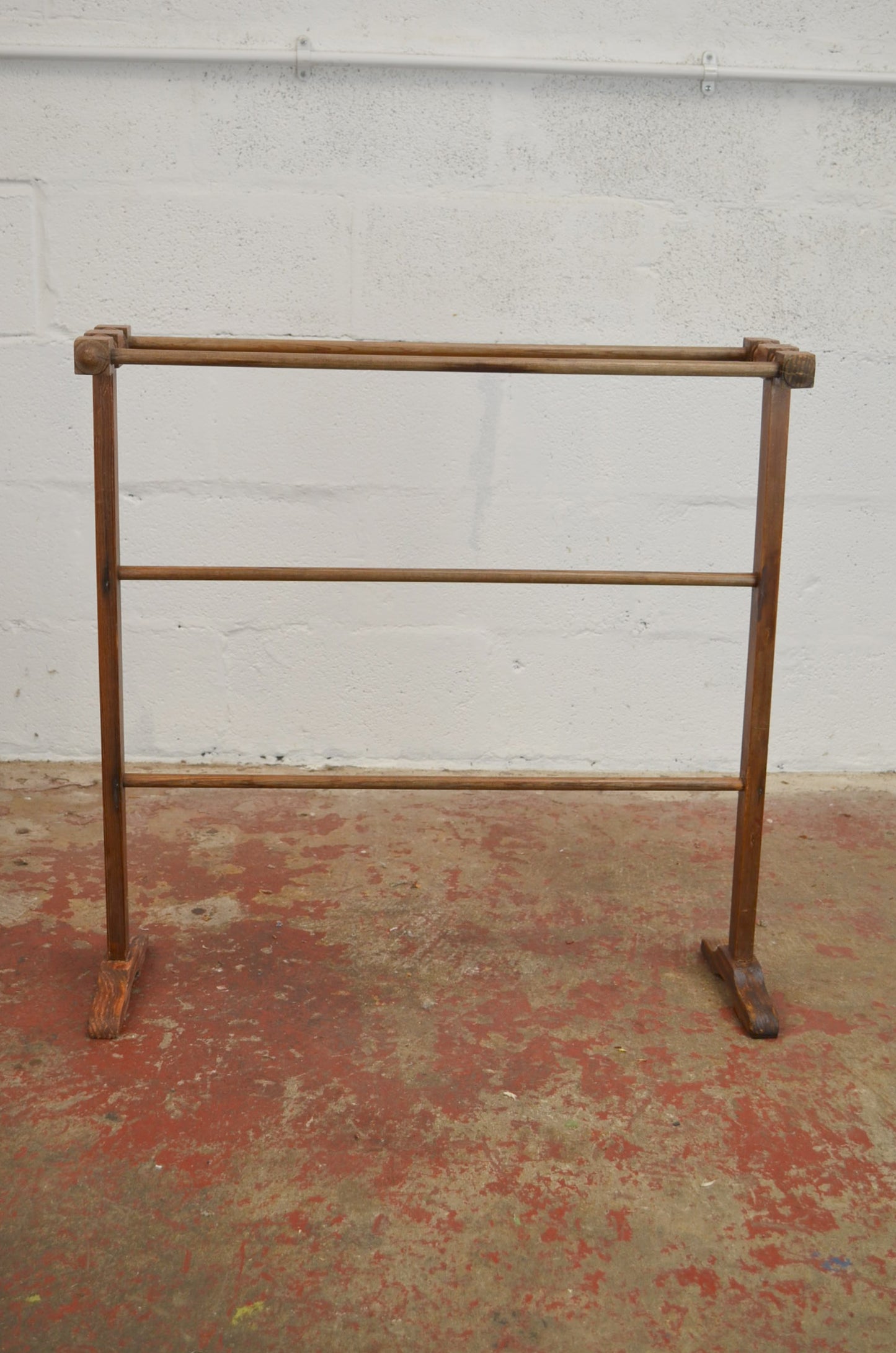 Antique Pine Towel / Clothes Stand Rail