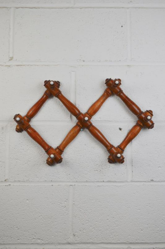 Faux Bamboo Coat Rack