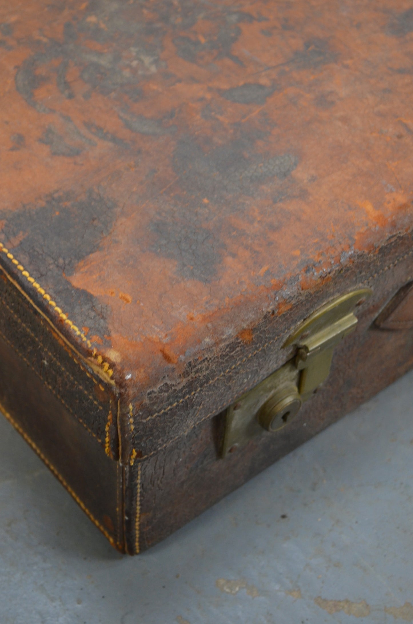 Vintage Leather Suitcase