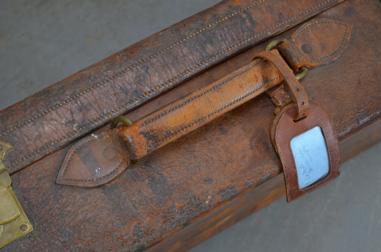 Vintage Leather Suitcase