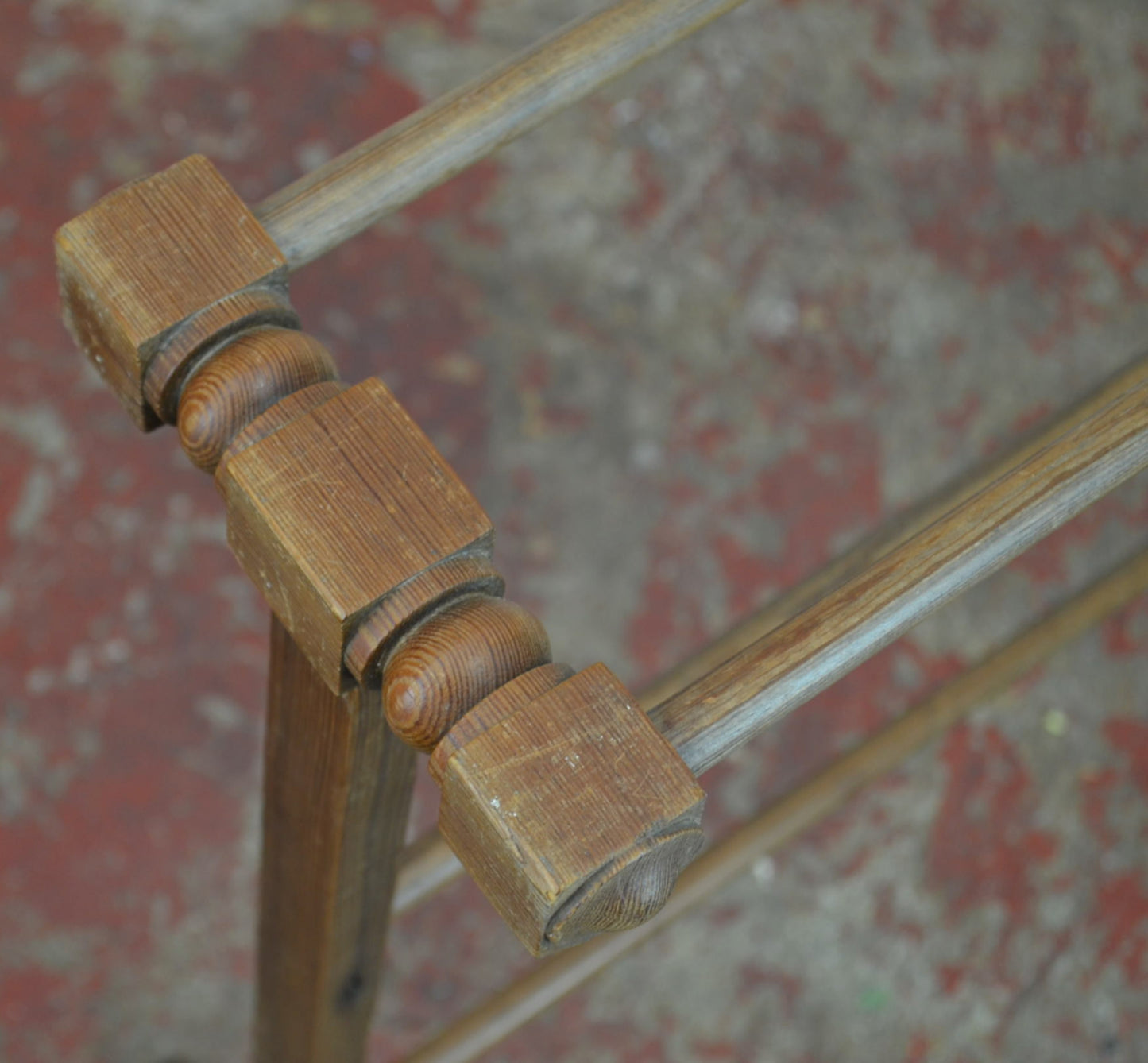 Antique Pine Towel / Clothes Stand Rail