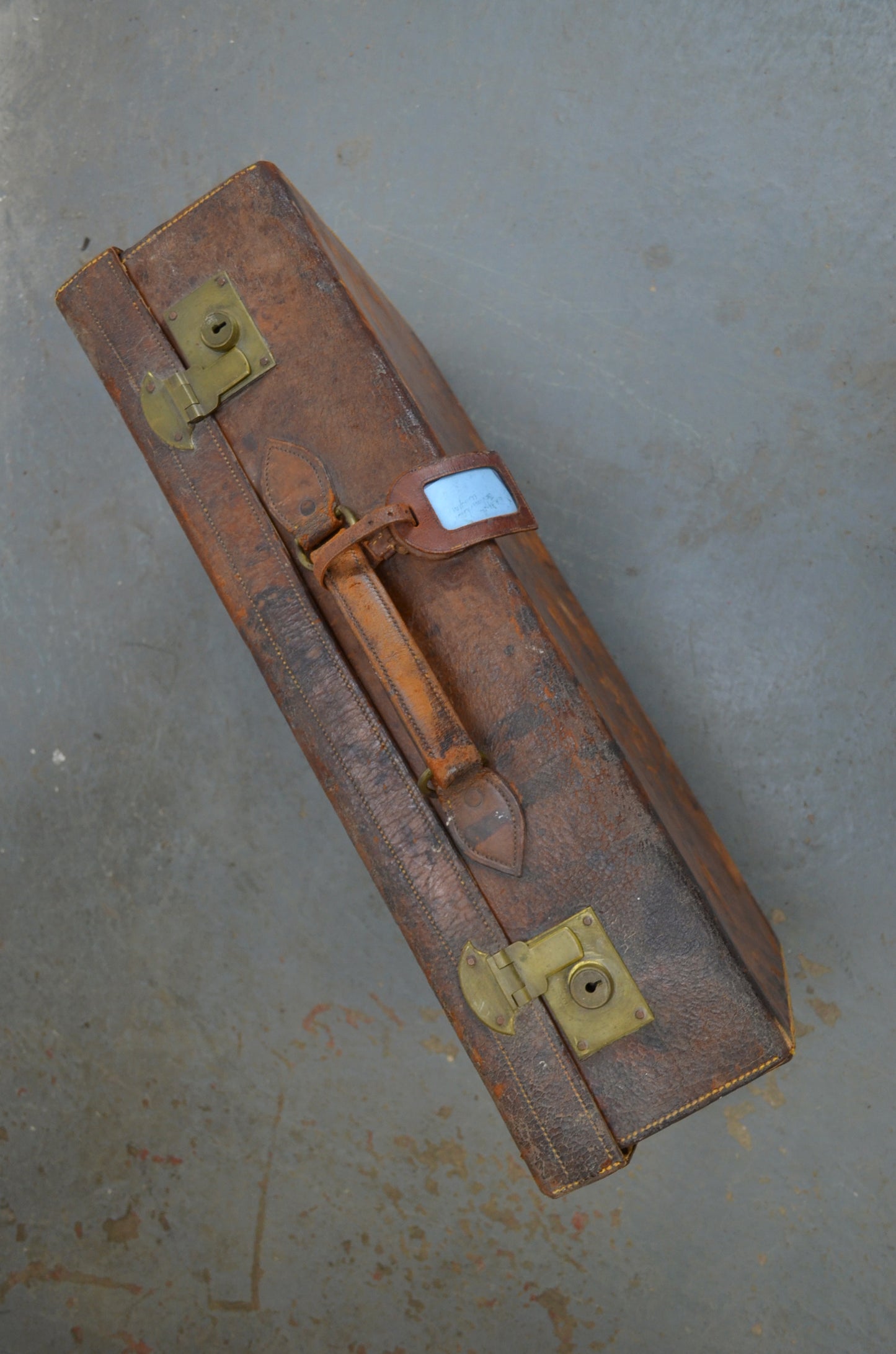 Vintage Leather Suitcase