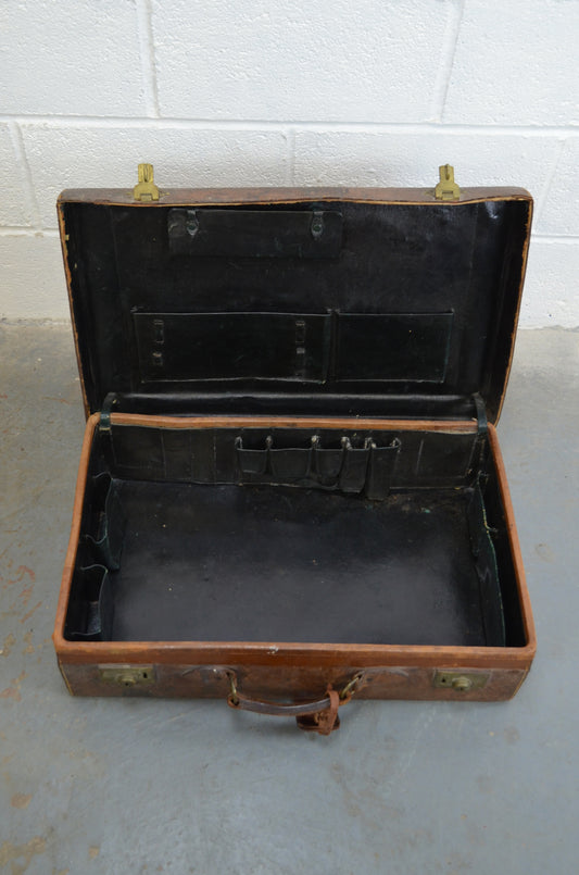 Vintage Leather Suitcase
