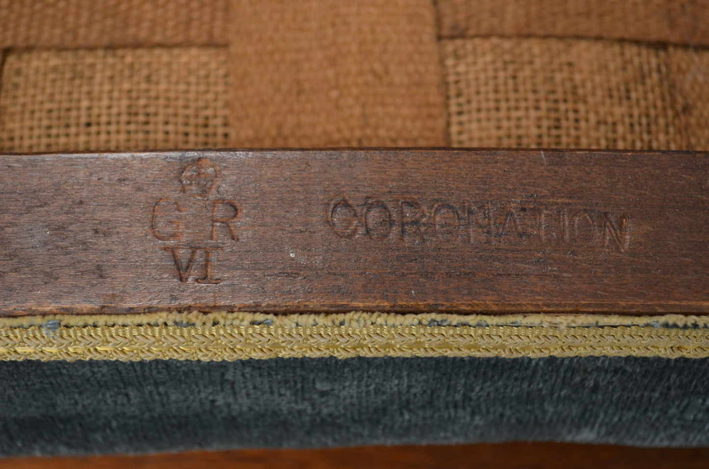 A King George VI Coronation Stool - Westminster Abbey