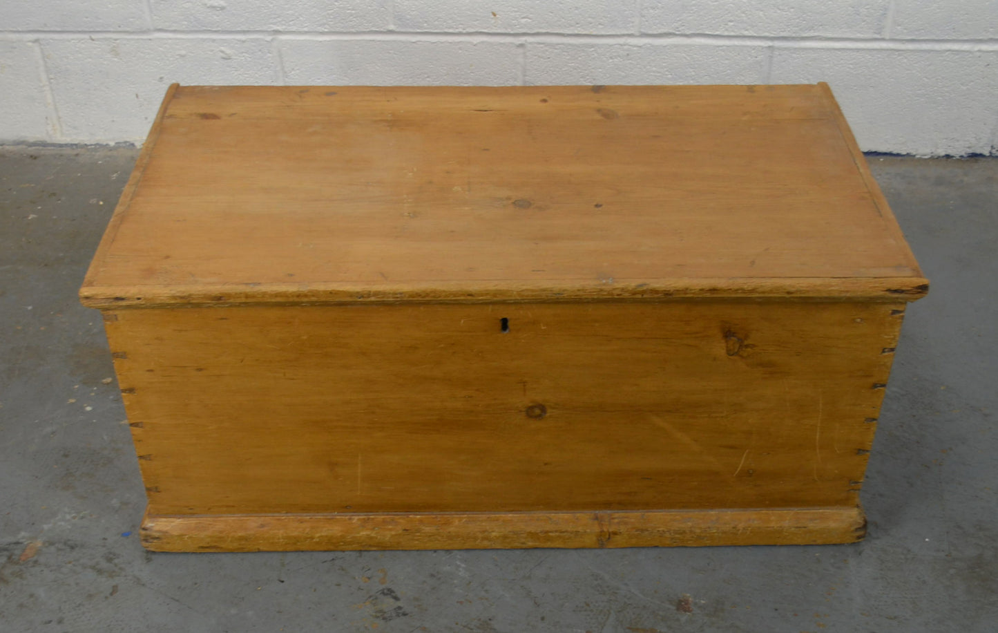 Victorian Stripped Pine Blanket Box
