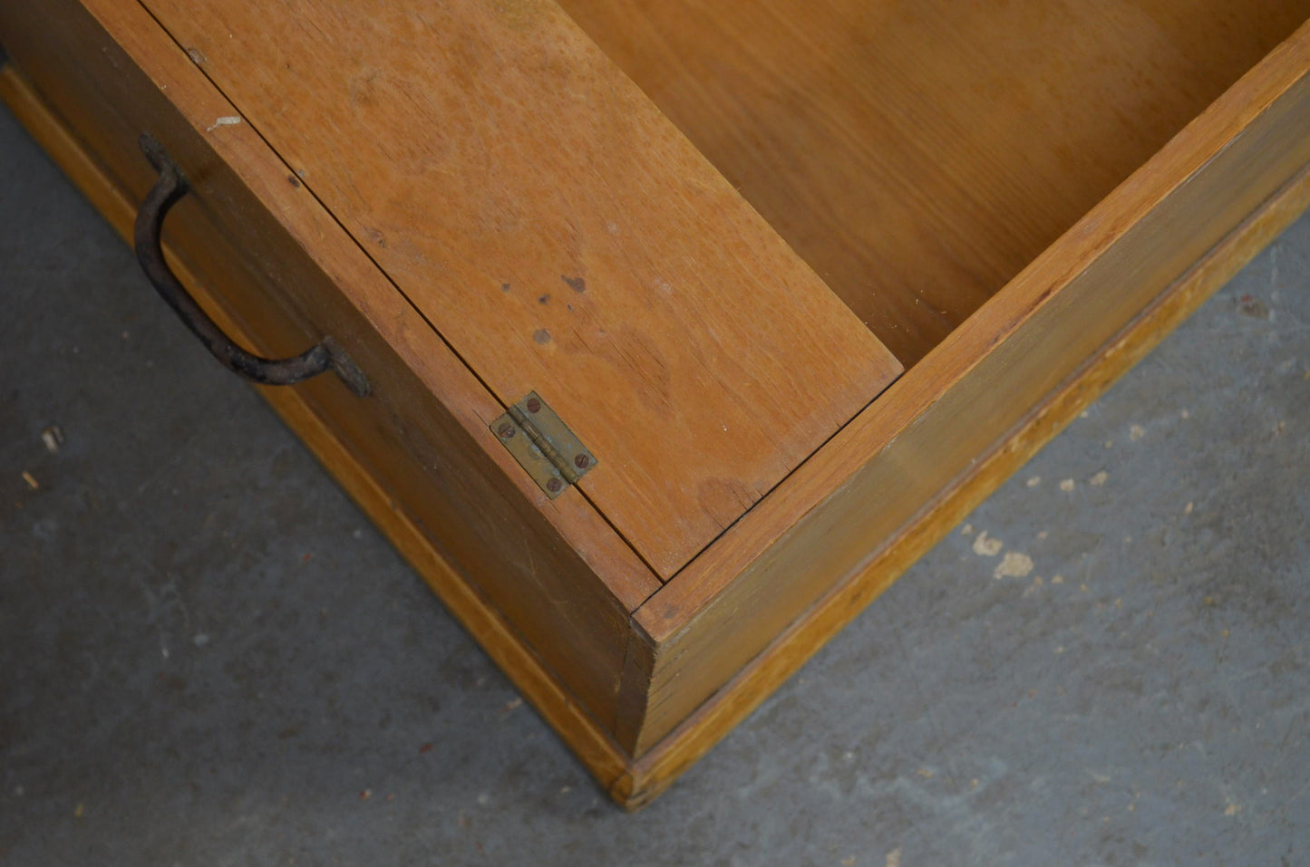 Victorian Stripped Pine Blanket Box