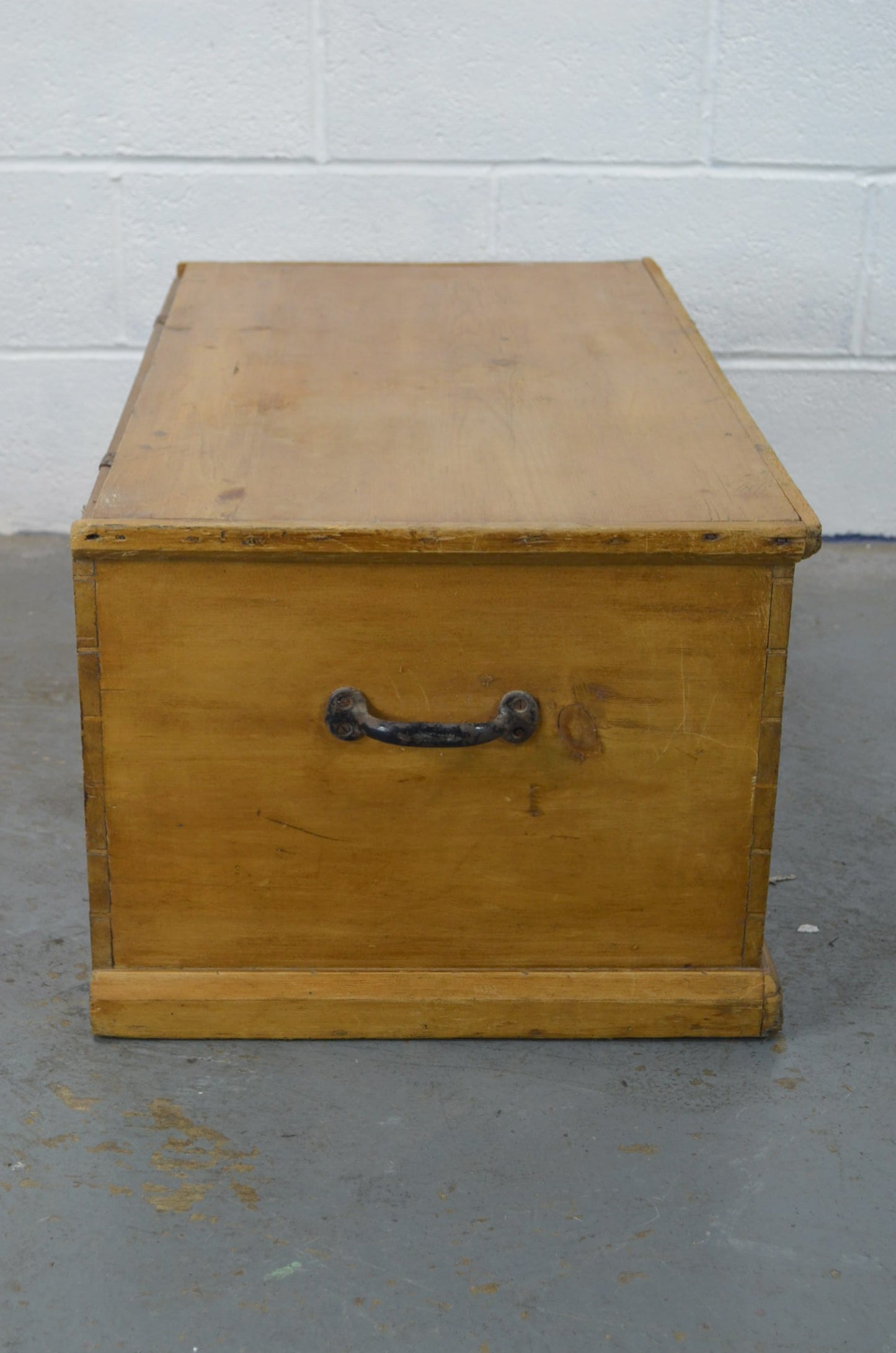 Victorian Stripped Pine Blanket Box