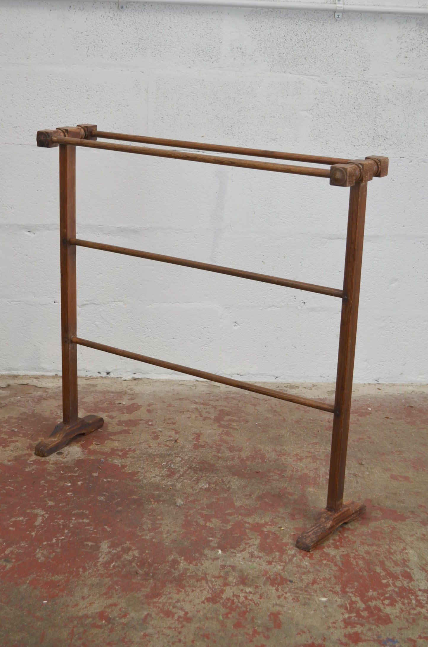 Antique Pine Towel / Clothes Stand Rail