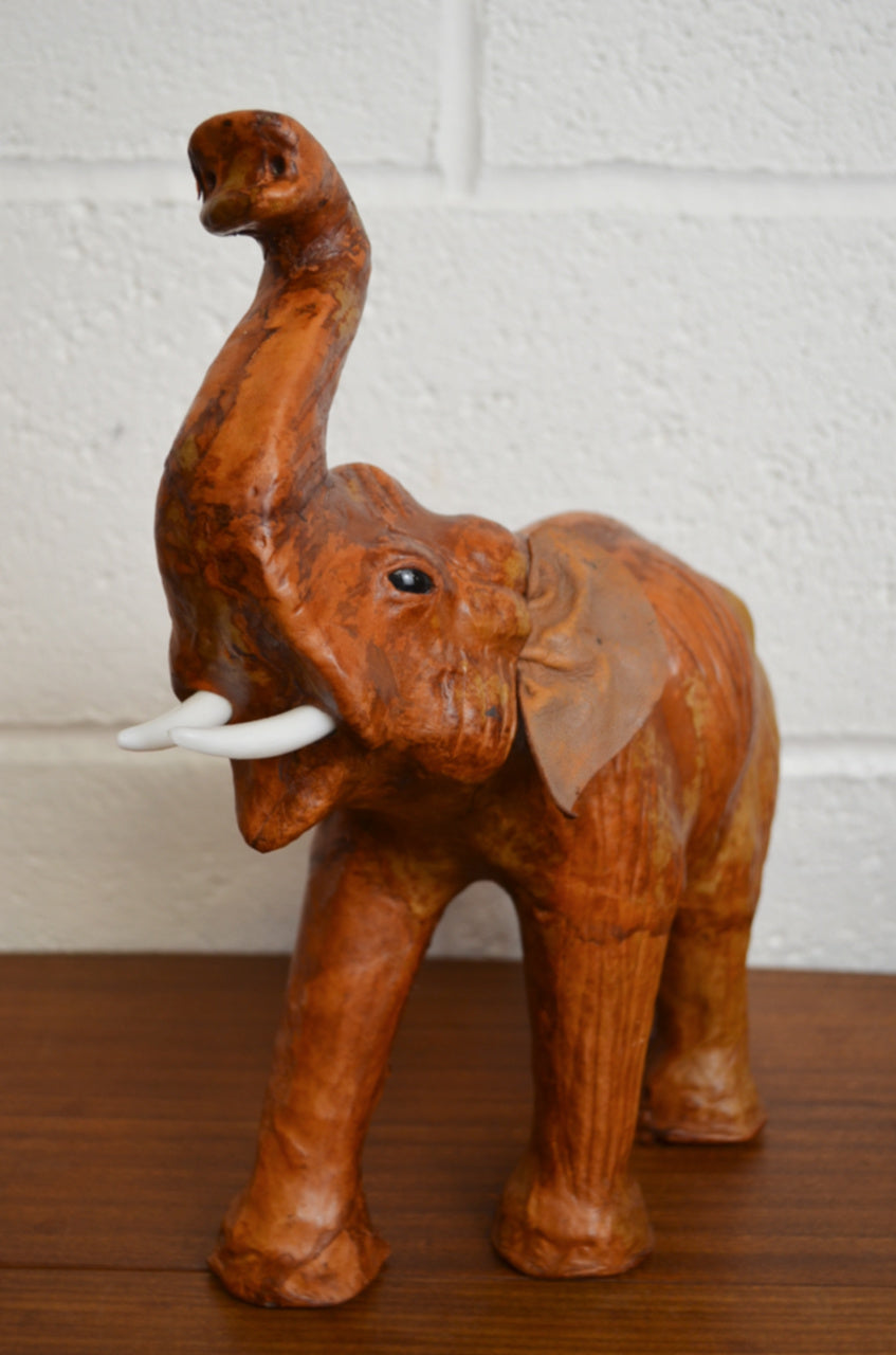 Vintage Leather Elephant (s)