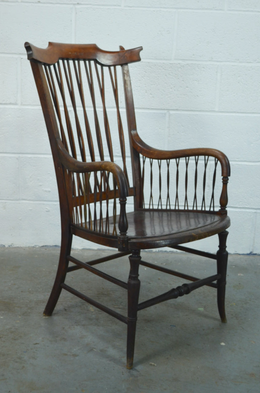A Regency Stickback Open Armchair