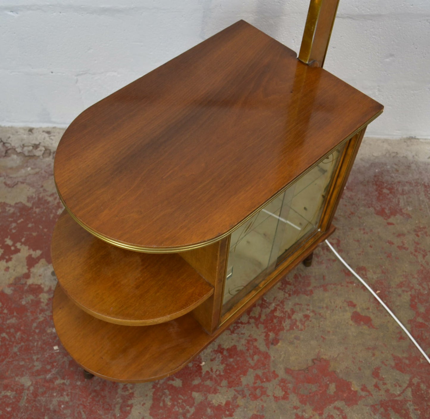 Vintage Drinks Cabinet & Standard/Floor Lamp