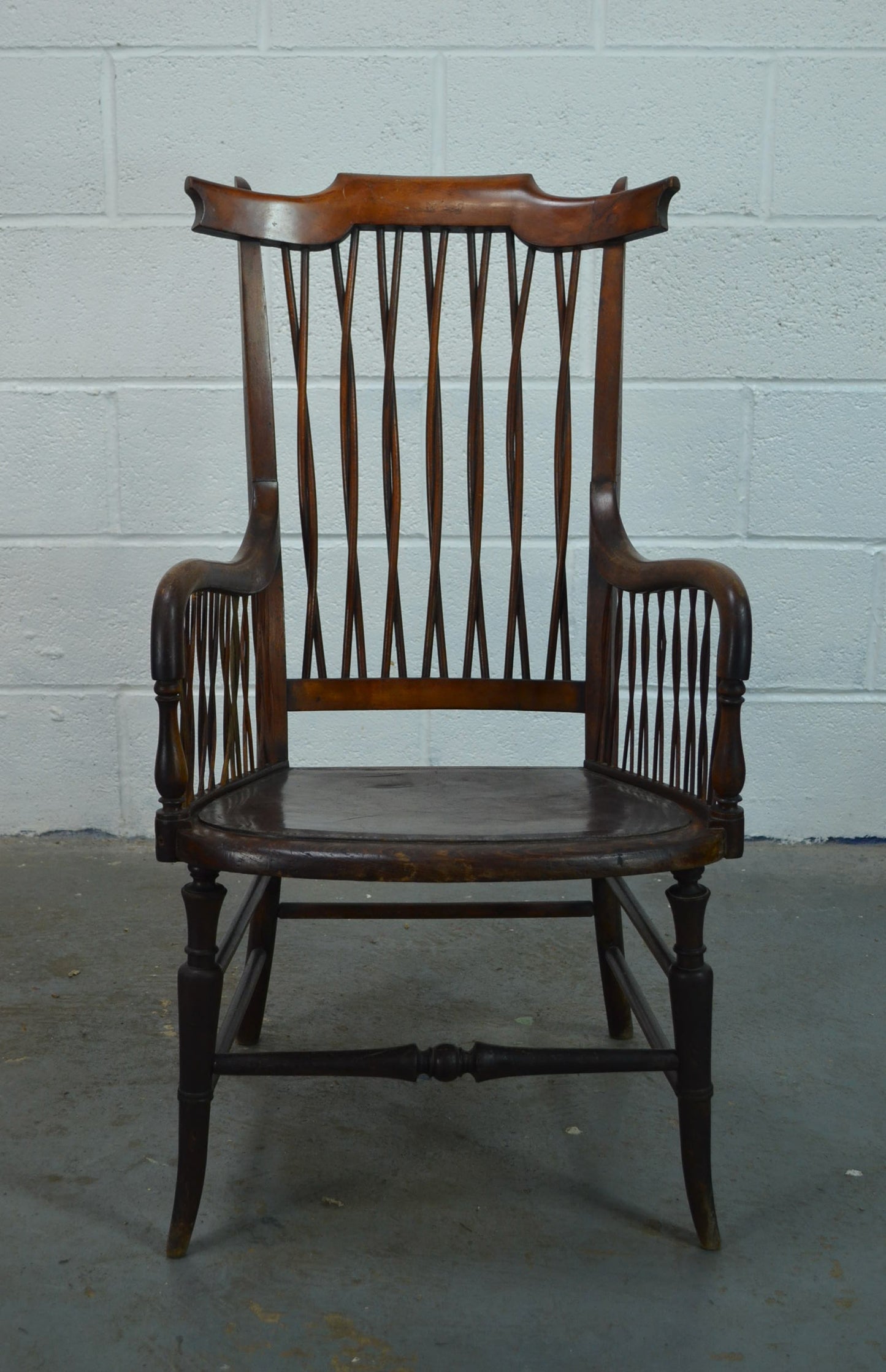 A Regency Stickback Open Armchair