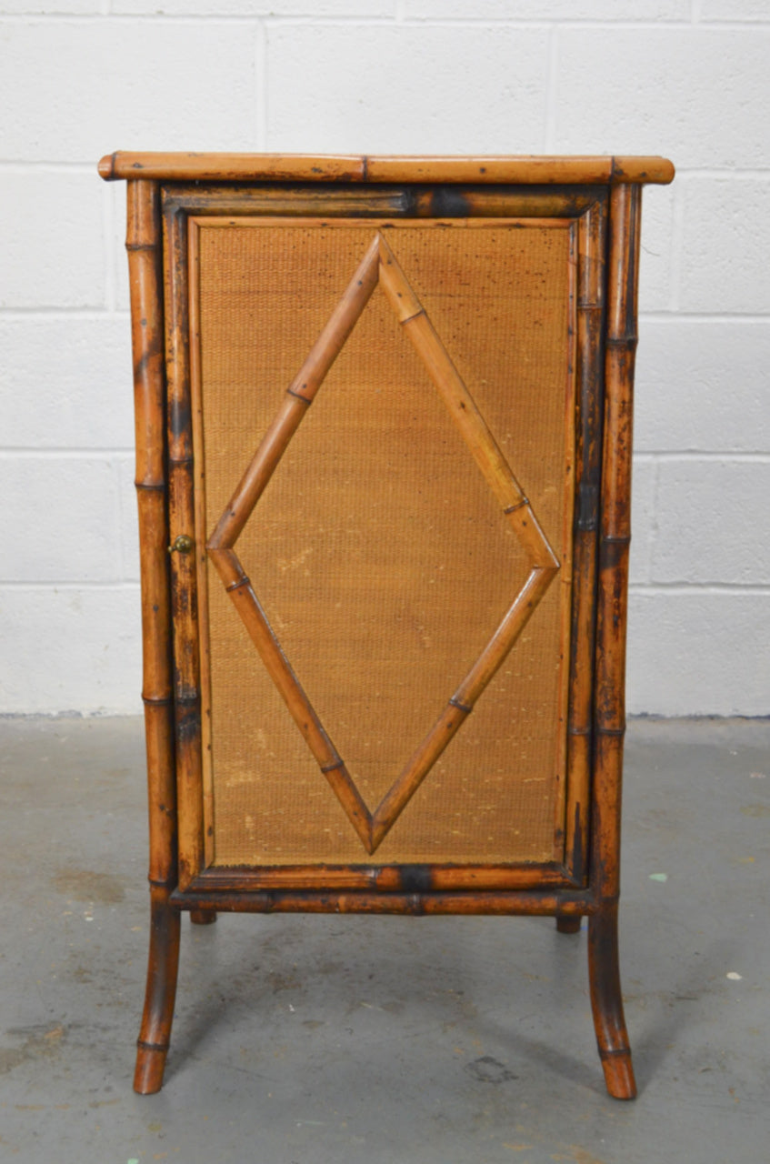 Antique Aesthetic Movement Bamboo Cupboard