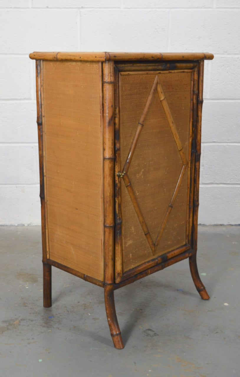 Antique Aesthetic Movement Bamboo Cupboard