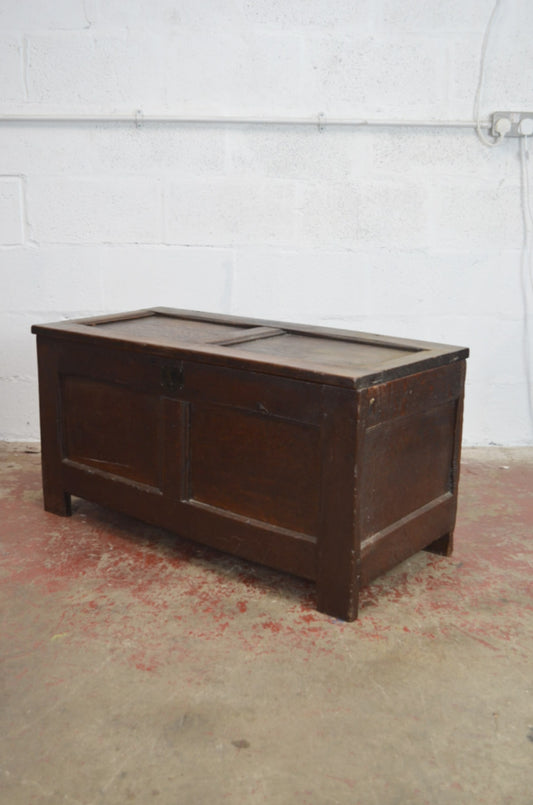 Antique 17th Century Solid Oak Coffer