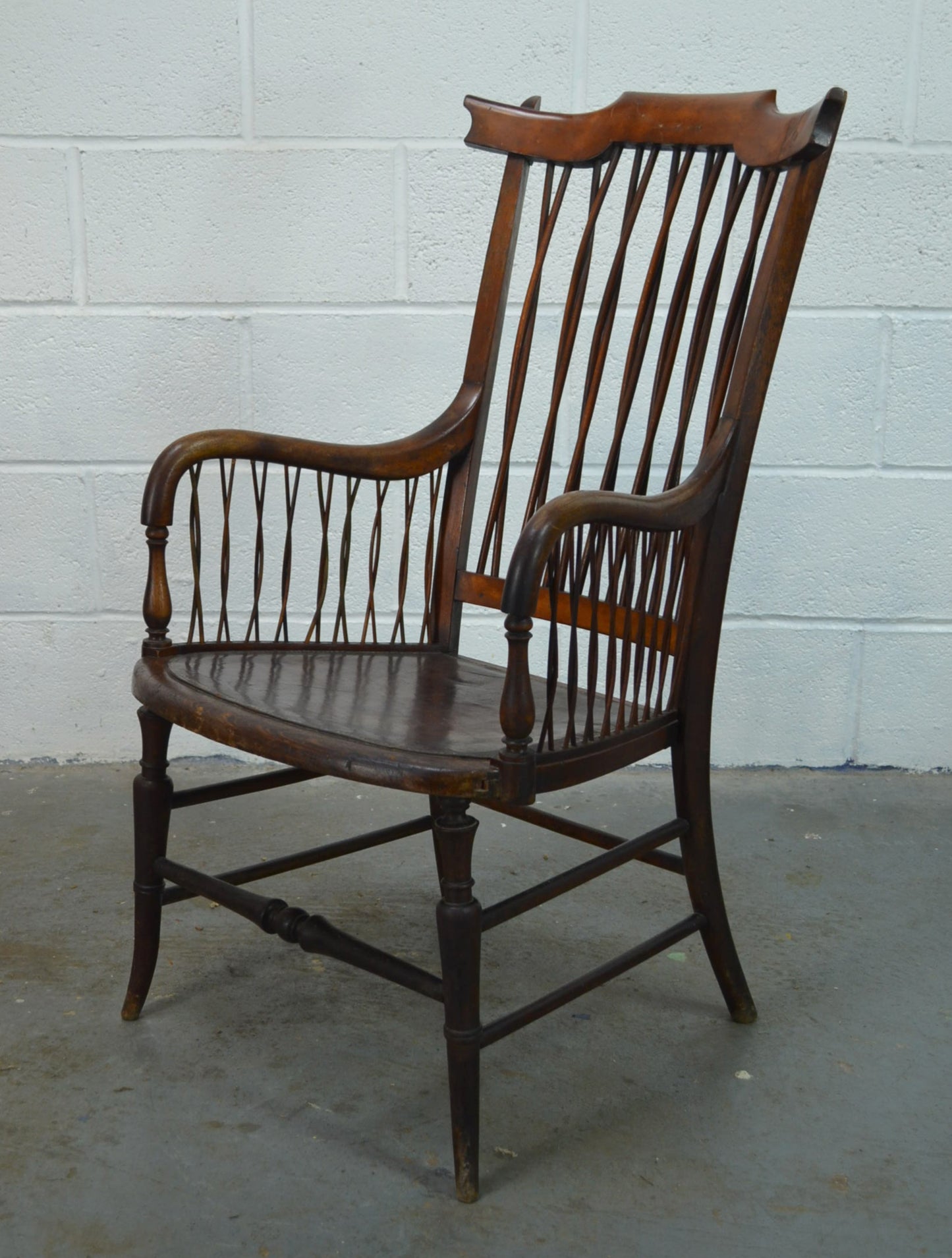 A Regency Stickback Open Armchair