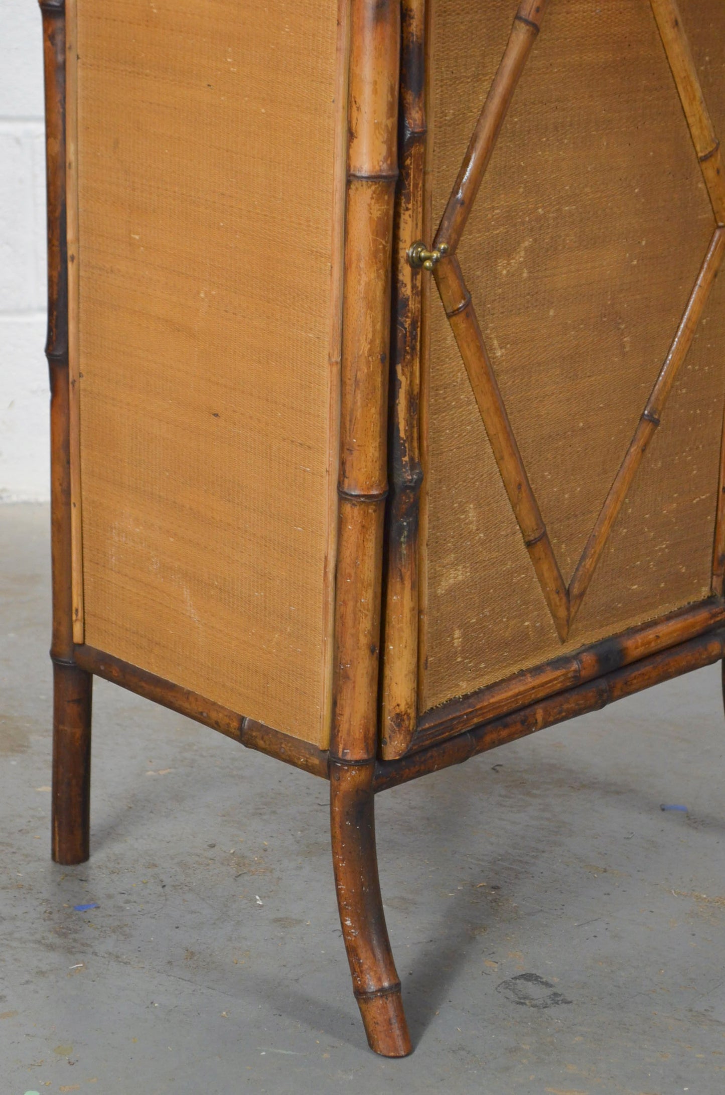 Antique Aesthetic Movement Bamboo Cupboard