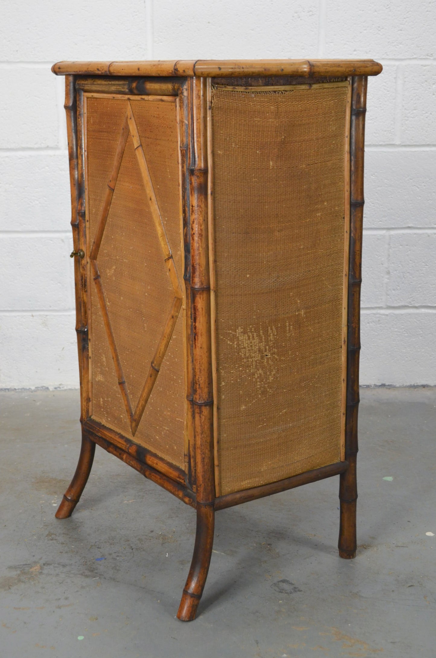 Antique Aesthetic Movement Bamboo Cupboard