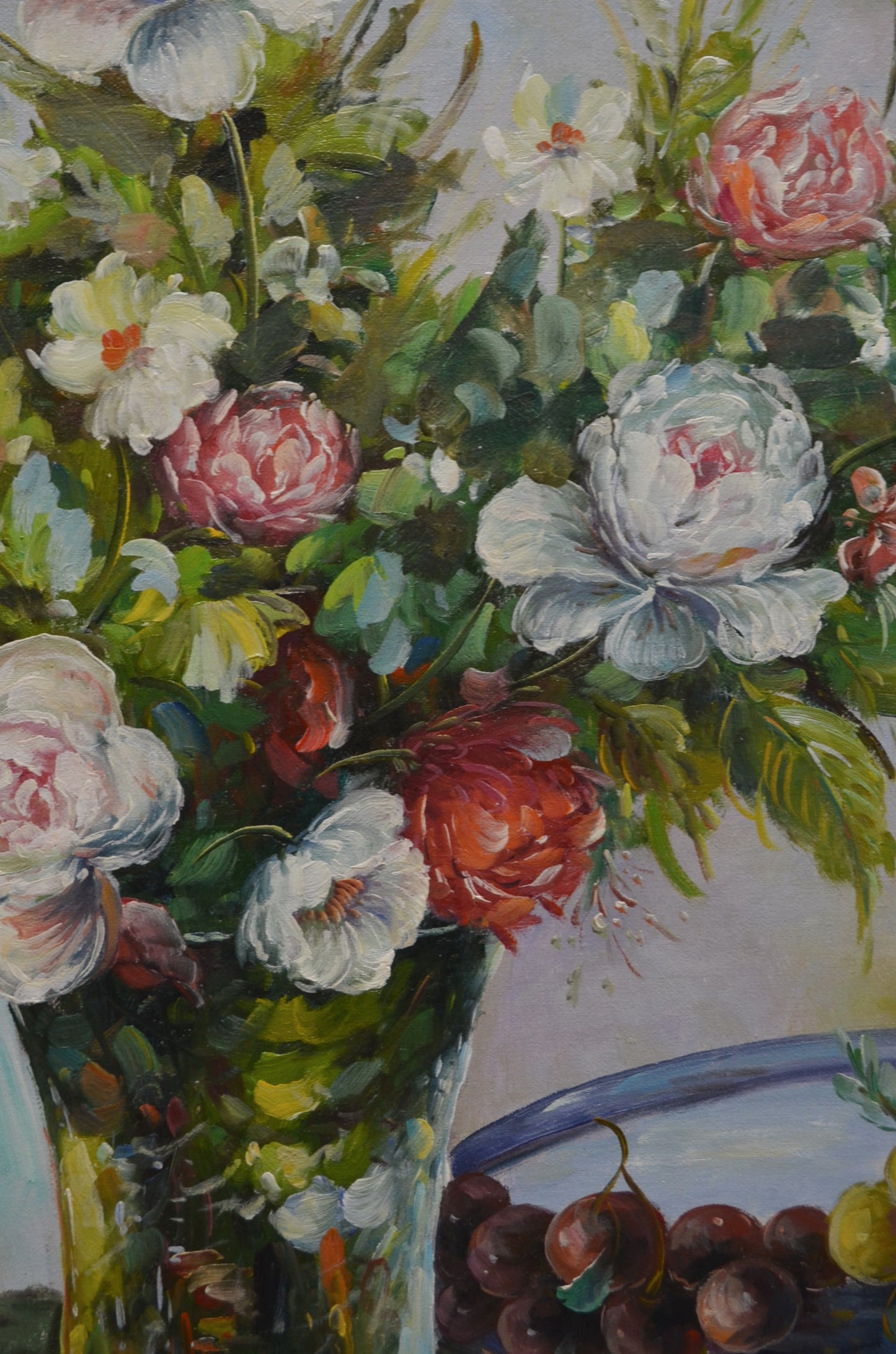 Vintage Still Life Oil On Canvas - P.Kelland