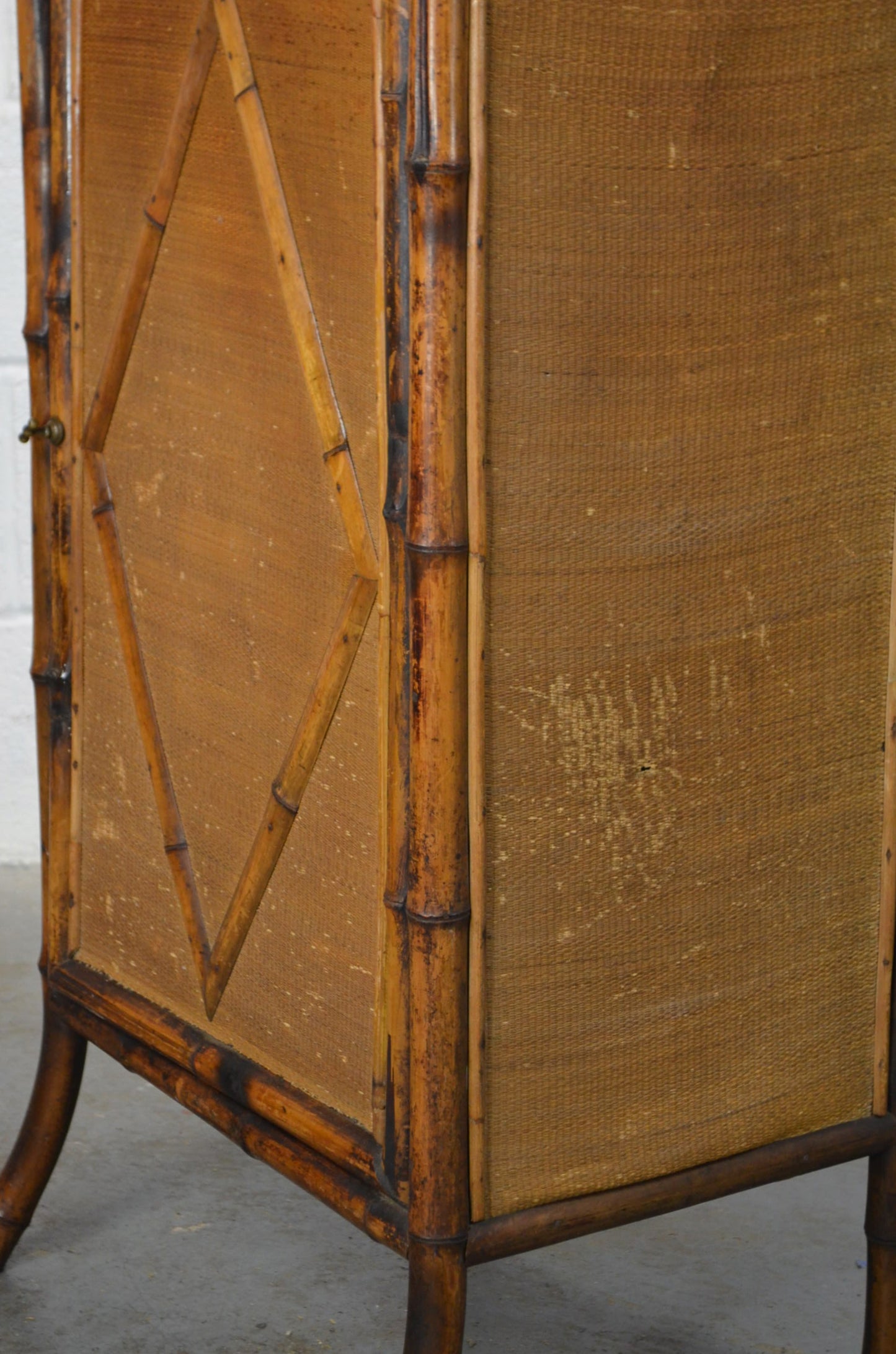 Antique Aesthetic Movement Bamboo Cupboard