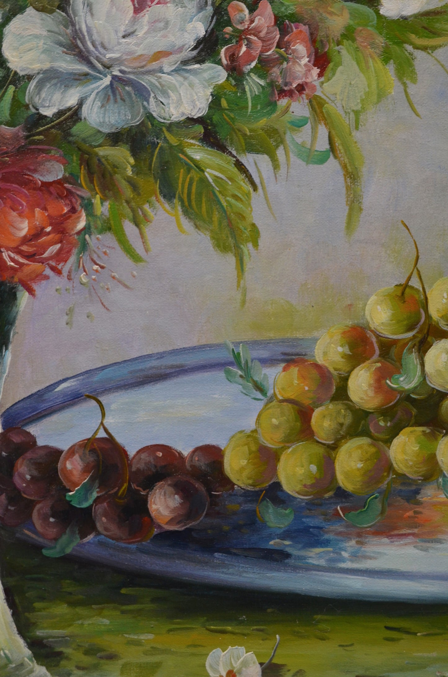 Vintage Still Life Oil On Canvas - P.Kelland