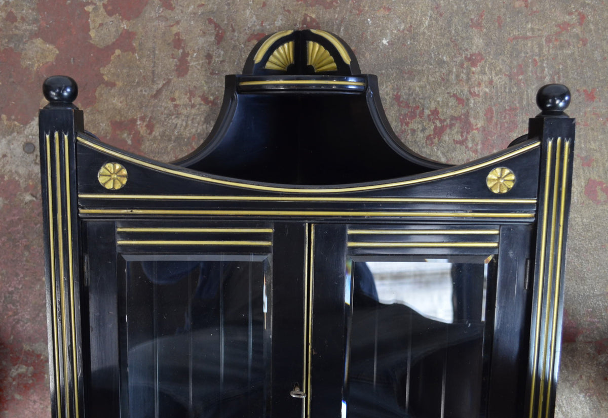 Victorian Aesthetic Movement Ebonised Corner Cabinet