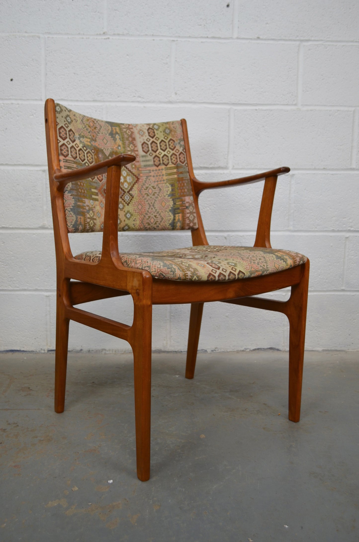 Set Of Six Danish D-Scan Dining Chairs