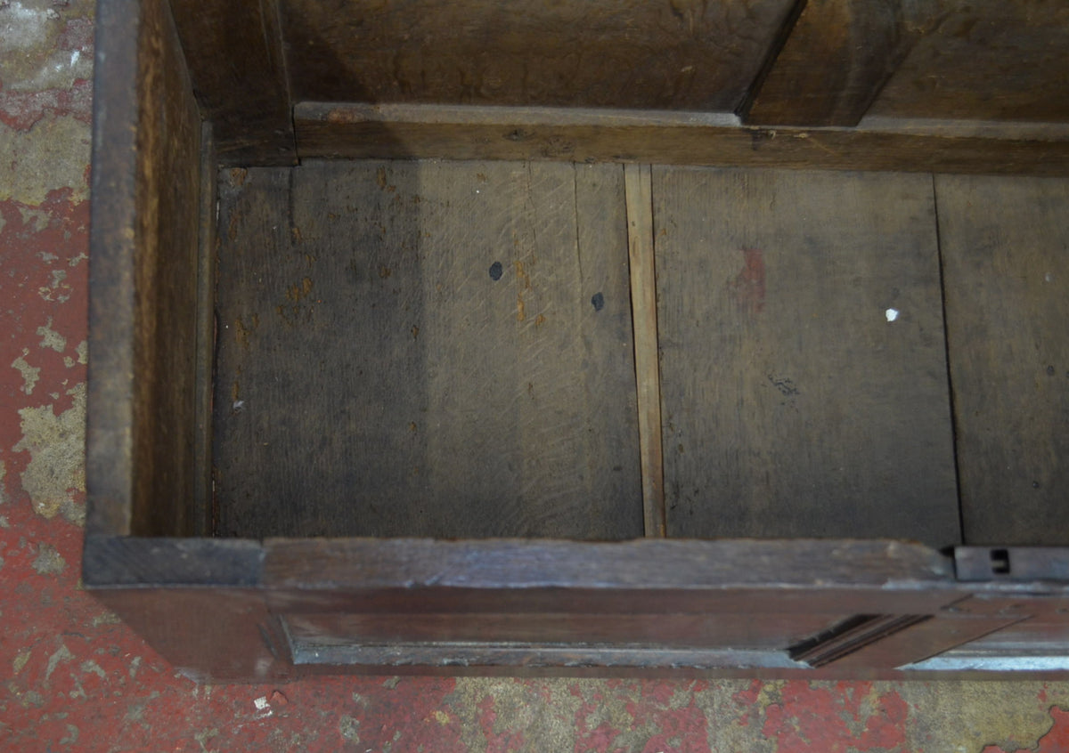 Antique 17th Century Solid Oak Coffer