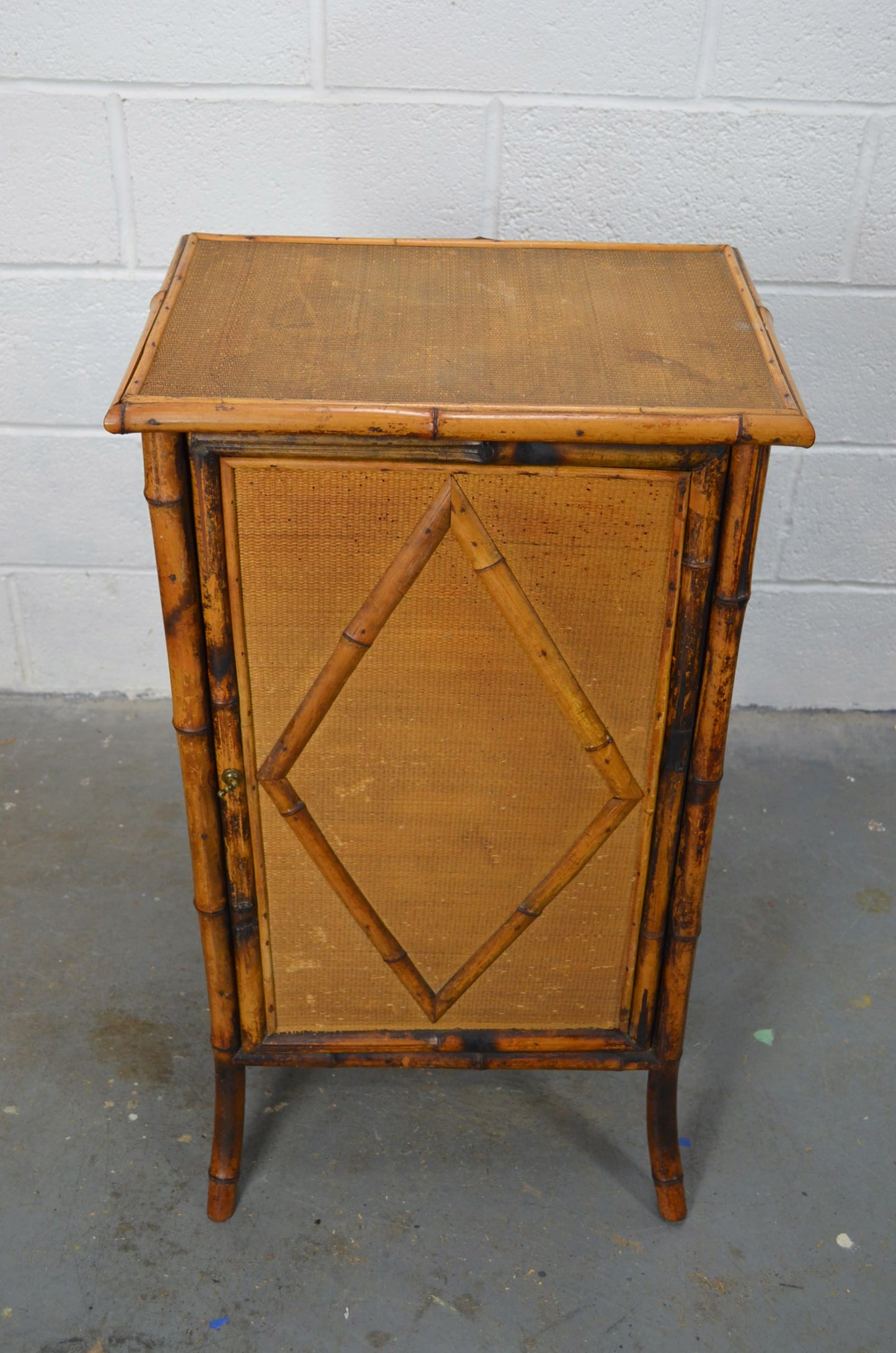 Antique Aesthetic Movement Bamboo Cupboard
